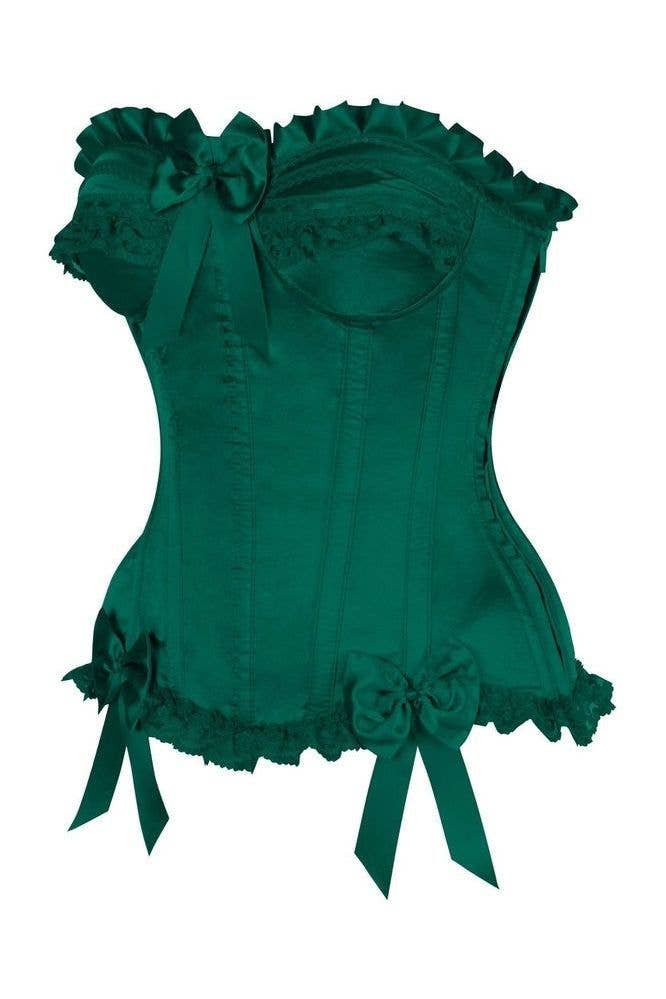 Garden Siren Satin Steel Boned Corset