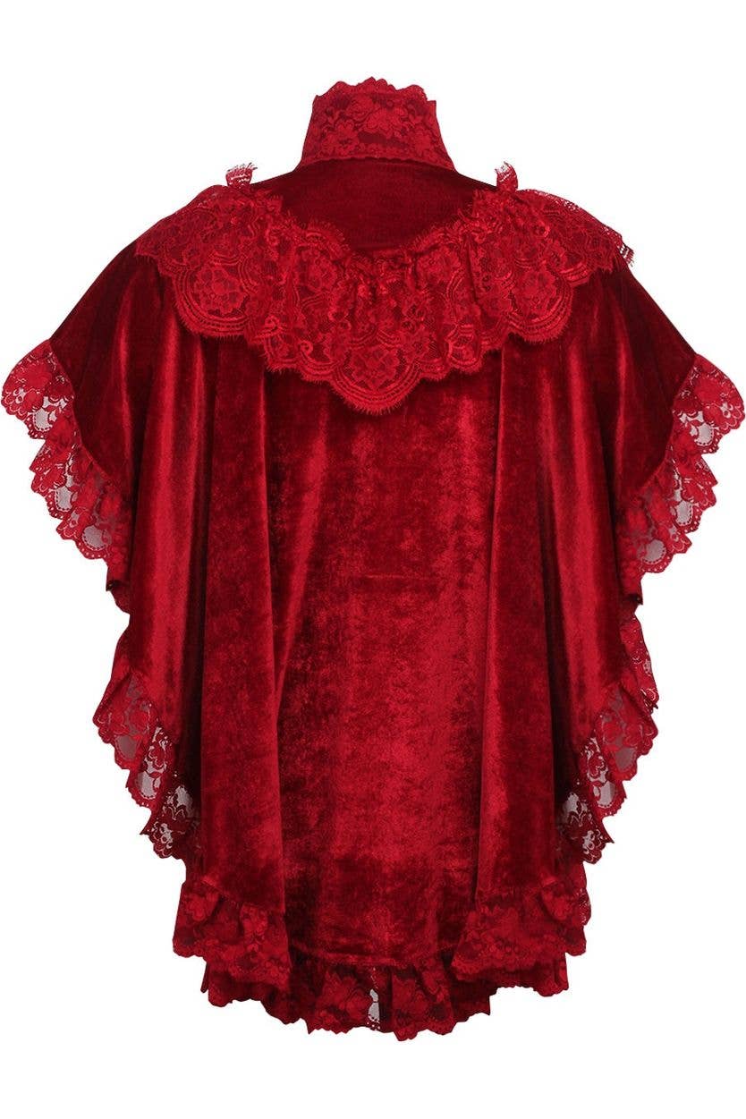Little Red Riding Hood Velvet & Lace Capelet