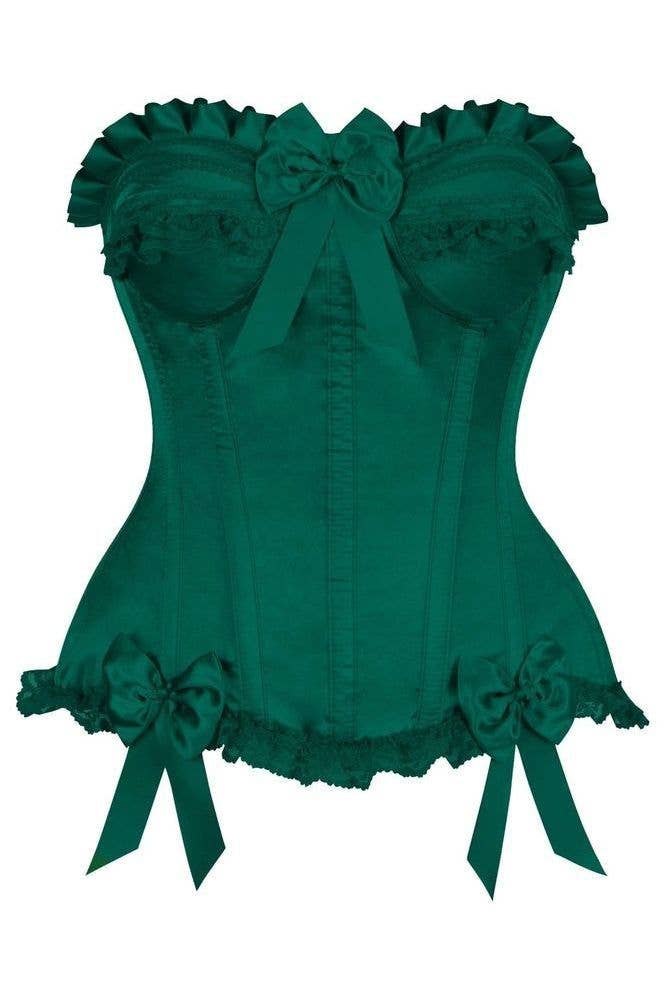 Garden Siren Satin Steel Boned Corset