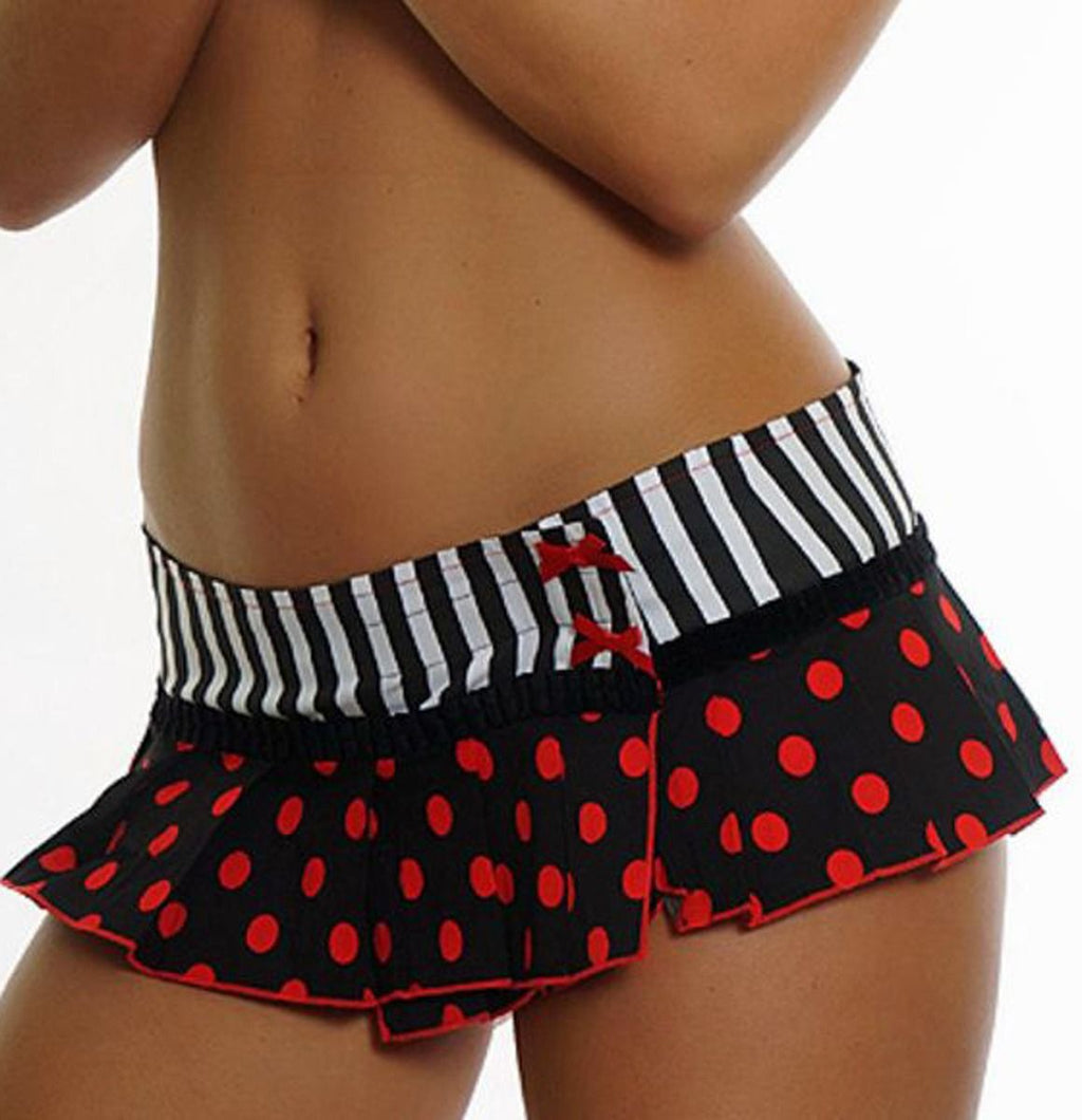 Electric Lingerie Polka-Dot Mini Skirt