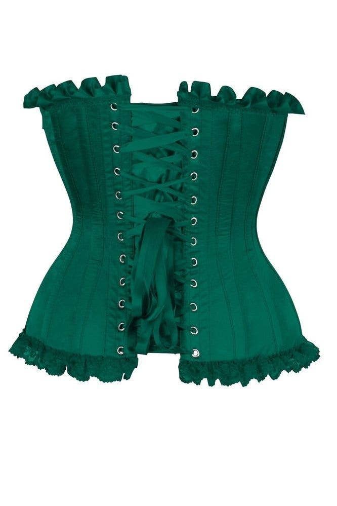 Garden Siren Satin Steel Boned Corset