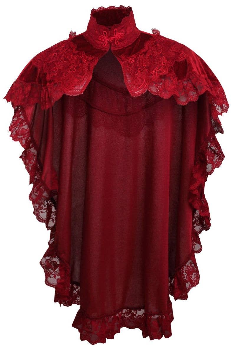 Little Red Riding Hood Velvet & Lace Capelet